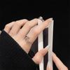 Розово-красная серия цирконов Super Flash, Открытое кольцо, Высококлассный легкий люкс, Нишевый дизайн, Изысканное модное кольцо для женщин