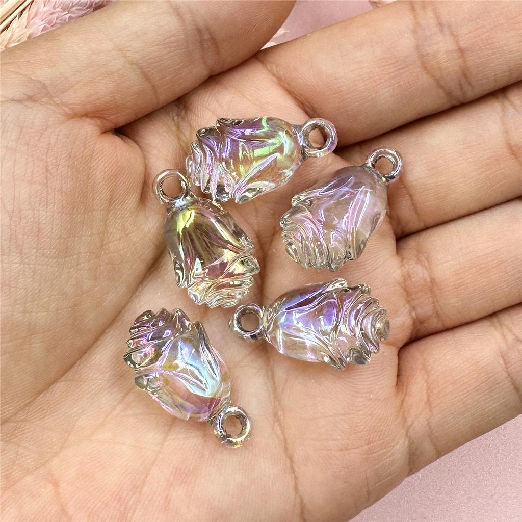 Товары для вечеринок Акриловые серьги 13*24 мм 5 шт. Брелок DIY Ювелирные изделия Аксессуары Мода Для Браслета Ожерелья Изготовление Свободные Бусины Шампанского Розового Цвета