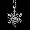 Fashion Silver Plated Snowflake Pendant Chain Necklace Womens Gift Jewelry