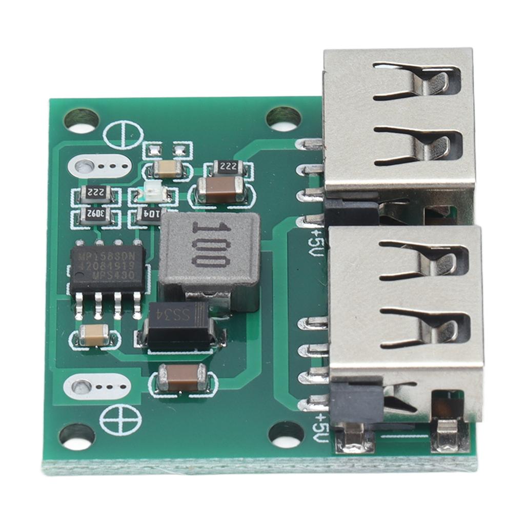 Зарядное устройство постоянного тока в постоянный двойной USB-выход 9 В, 12 В, 24 В до 5,2 В, 3 А, модуль регулятора зарядки