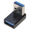 2 шт. Адаптер-удлинитель USB 3.0 Male to Female под углом из алюминиевого сплава, быстрая скорость передачи данных 5 Гбит/с, конвертер