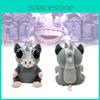 Roblox Doors The Content Gray Mouse Pig Plush Toy Animal Gift Decoration Room