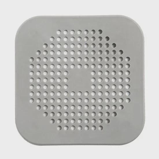 Silicone Sink Deodorant Mat with Hair Filter for Bathroom Floor Drain