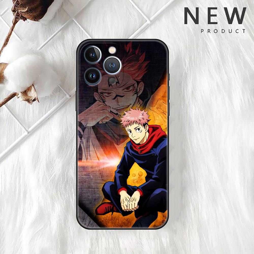 Чехол Anime Jujutsu Kaisen для Apple iPhone 14 Pro Max 13 11 12 Mini SE 7 8 Plus X XS 6 6S силиконовый чехол для телефона мягкий TPU Funda