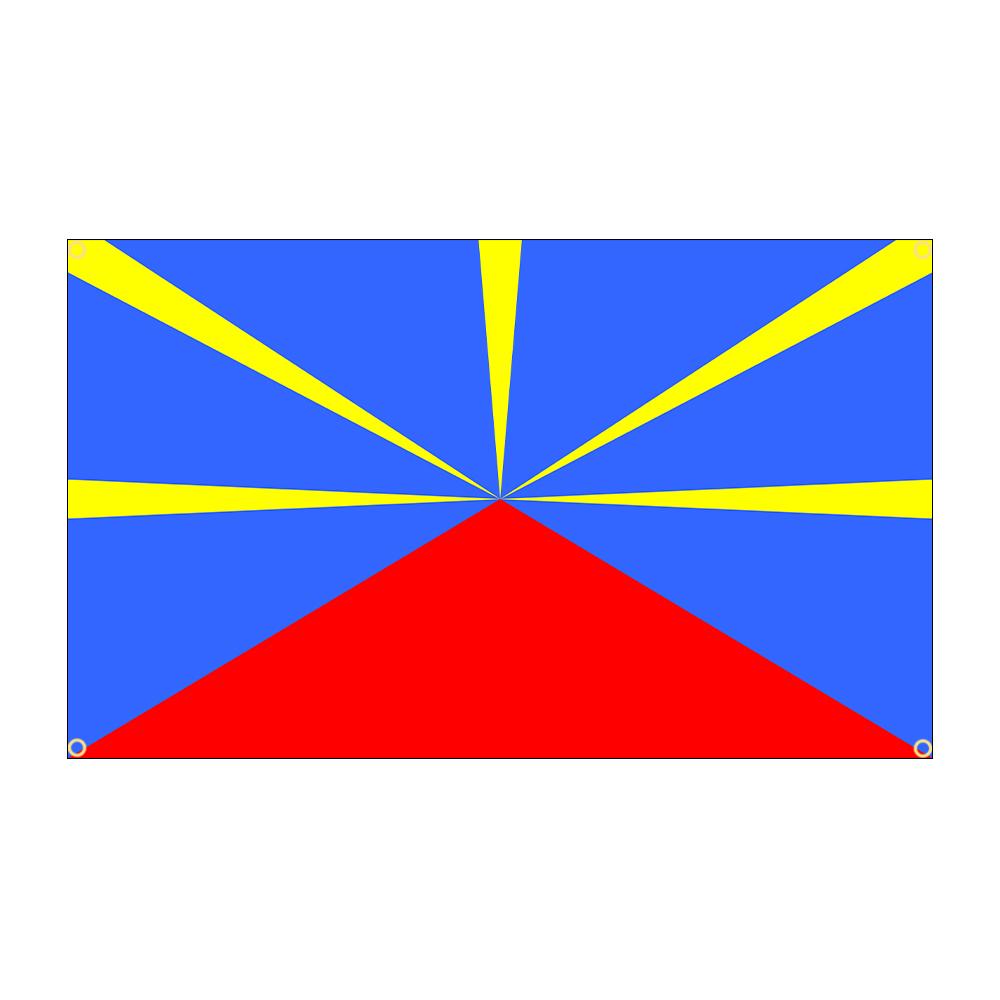 60x90 см 90x150 см ФЛАГ острова Реюньон Полиэстер Цифровая печать Французский флаг Баннер Настенное искусство Домашнее Наружное украшение Гобелен
