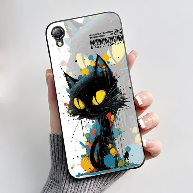 For Asus ZenFone Live (L1) ZA550KL Case Capa Cute Cartoon Printing Shell Coque Protective Cover Soft Silicone Black Phone Casing