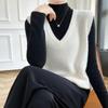 Женский кашемировый жилет Qinghe Cashmere 30% кашемир 70% шерсть осенне-зимний кашемировый жилет мягкий и теплый