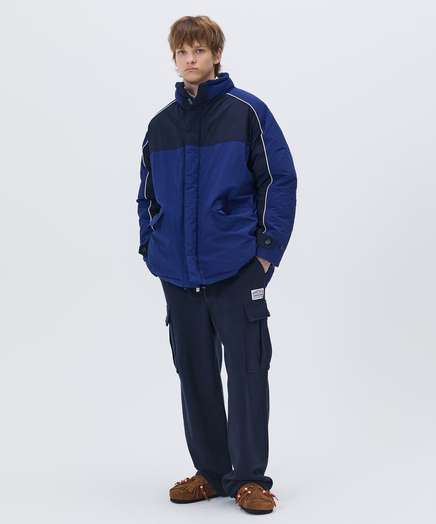 Nohant Color Block Padding Jumper Blue