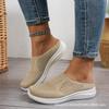 Spring New Comfortable and Versatile Breathable Non-slip Soft-soled Women's Shoes Half-drag Lazy One-pedal Casual Women's Mesh Shoes
