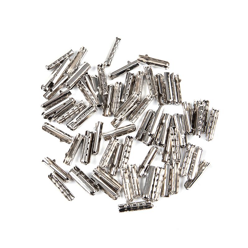 50Pcs Shoelace Head Aglets Diy Shoelaces Repair Shoe Lace Tips Rope Head Clip