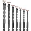 7Pcs Multifunction Hexagonal Shank Alloy Drill Bit Set Hole Opener Concrete Drill Bit Set