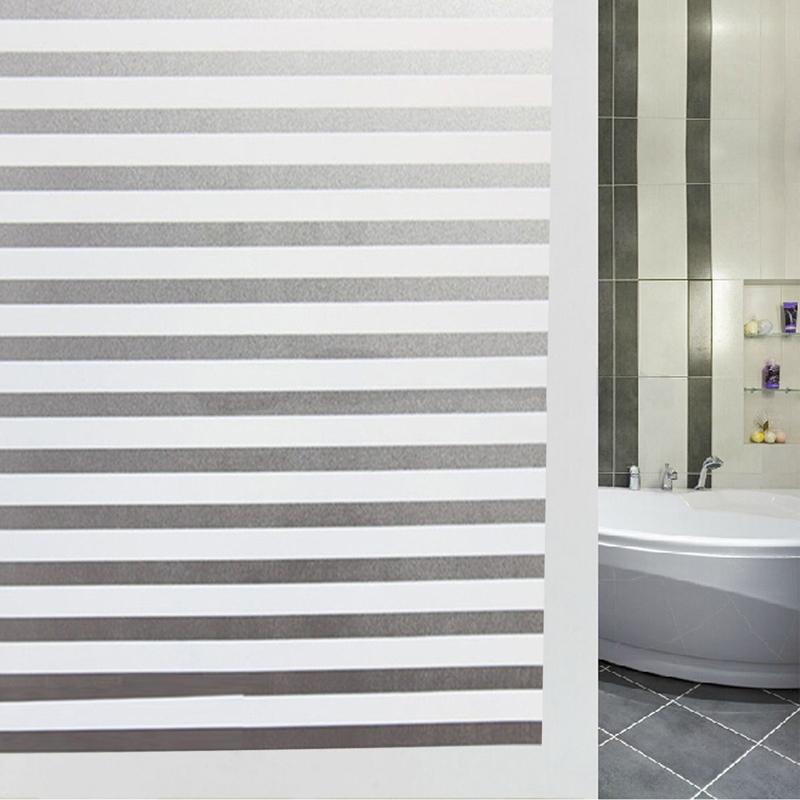 45x150 см водонепроницаемая матовая оконная пленка для конфиденциальности, полосатая наклейка для дома