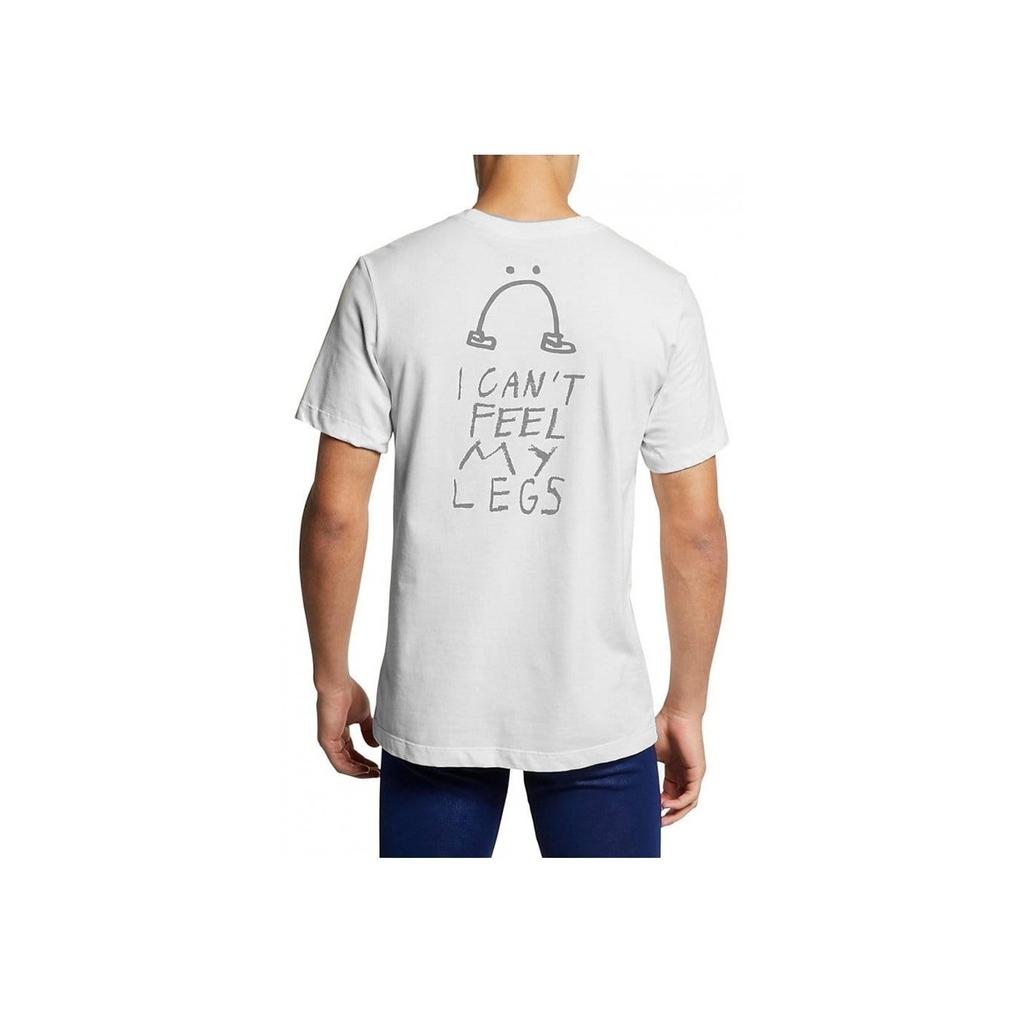 Nike Футболка с круглым вырезом и буквенным принтом из мультфильма, топы унисекс, белая, AO0624-100