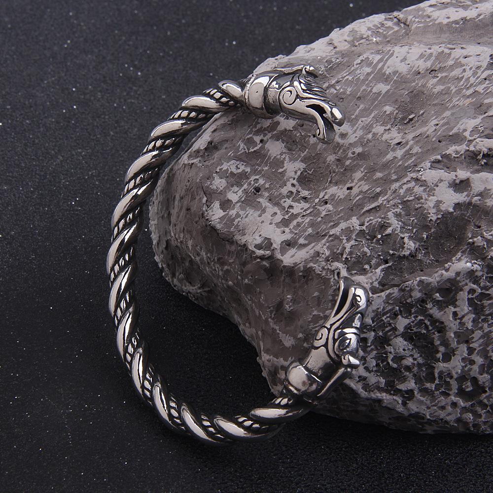 Браслет Viking из стерлингового серебра 925 пробы - Le Regard Des Loups