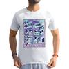 Японские символы Подарки для любителей стиля Vaporwave City для подростков и взрослых Мужчины Женщины Белая Серая Разноцветная Футболка