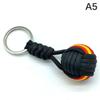 Woven Rope Ball Keychain Lanyard Key Ring Monkey Fist Key Chains Outdoors