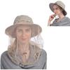 Head Net Hat, Safari Hat Sun Hat Bucket Hat with Hidden Net Mesh