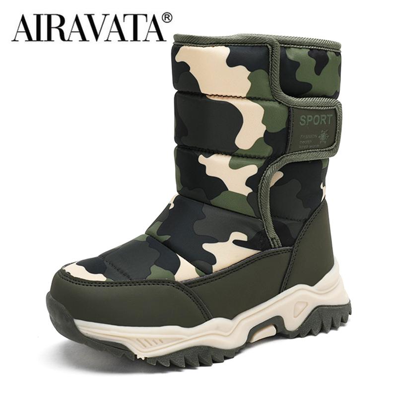 Children Boots Boys Snow Boots Girls Sport Sneakers Fashion Plush Warm Shoes