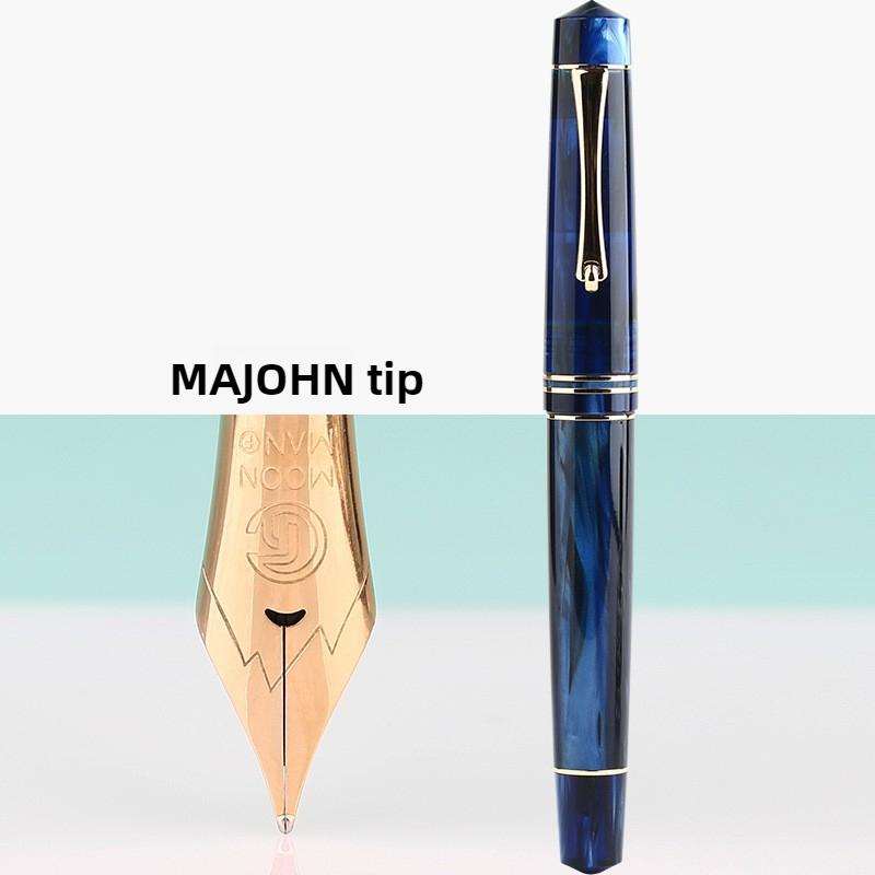 Перьевая ручка MAJOHN M800 Немецкий наконечник BOCK Двухцветный Позолоченный Наконечник для Практики Письма Каллиграфии Школьные Принадлежности Канцелярские Товары