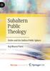The Subaltern Public Theology : Dalits and the Indian Public Sphere Book
