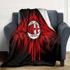 AC Milan Print Flannel Blanket High Quality Warm Comfortable Cover for All Seasons Perfect for Gifts Home Decor