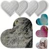 Wonderful Heart Memorial Mold Heart Sign Resin Silicone Mold Casting Craft Home Decoration Flower Preservation Table Decorations
