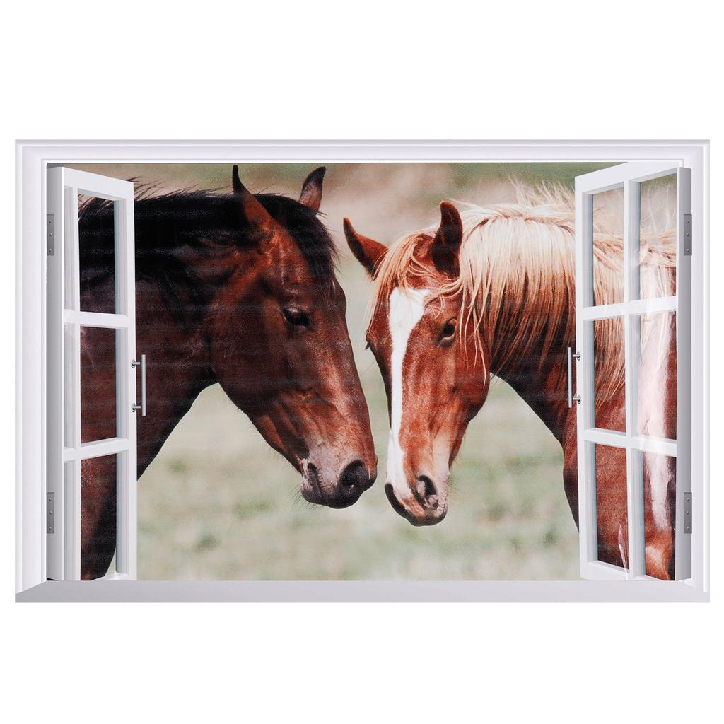 Fake Window Wall Stickers Removable Scenery Wall Decals Home Decoration for Living Room