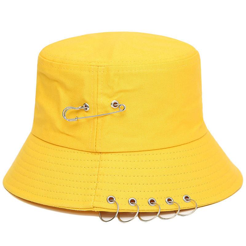 Hat Female Personality Embroidered Bucket Hat Sun Hat Female Visor Hat Versatile Hat Male Sunscreen Basin Hat