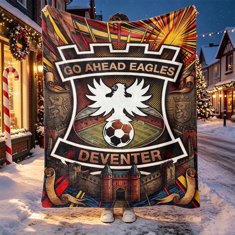 Couverture à motif Go Ahead Eagles pour la décoration de la maison, le lit, le canapé, les voyages en voiture, le camping, adaptée à toutes les saisons, Cadeau d'anniversaire de Noël