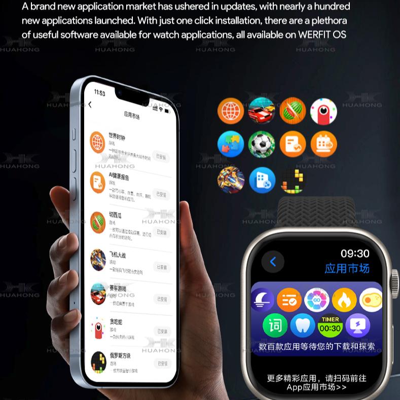 Смарт-часы HK10 Pro Plus Series10 для мужчин и женщин, 1 ГБ, TWS, локальная музыка, электронная книга, компас, чат, GPT, гравитационное зондирование, 3D-меню, альбом, умные часы