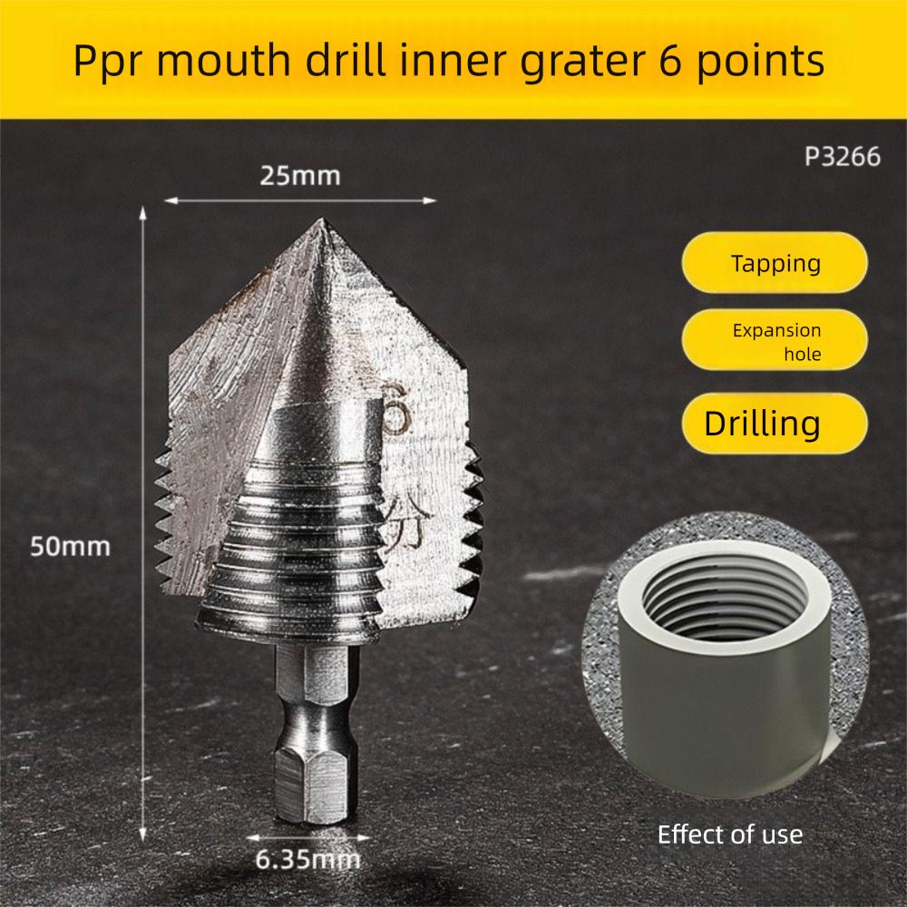 Новый набор для нарезания резьбы на ПВХ трубах на 4/6 точек Внутренняя резьба Быстрый метчик Метчик для ППР водопроводных труб Инструмент для нарезания резьбы на водопроводных трубах