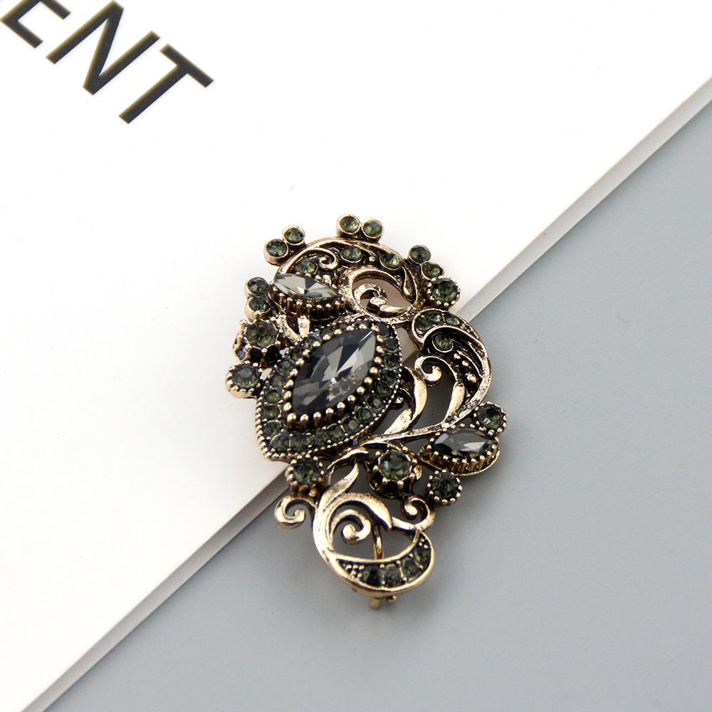 Хрустальные броши для женщин, шарф, кафтан, свадебные украшения, марокканская арабская этническая бижутерия, брошь-цветок в Дубае