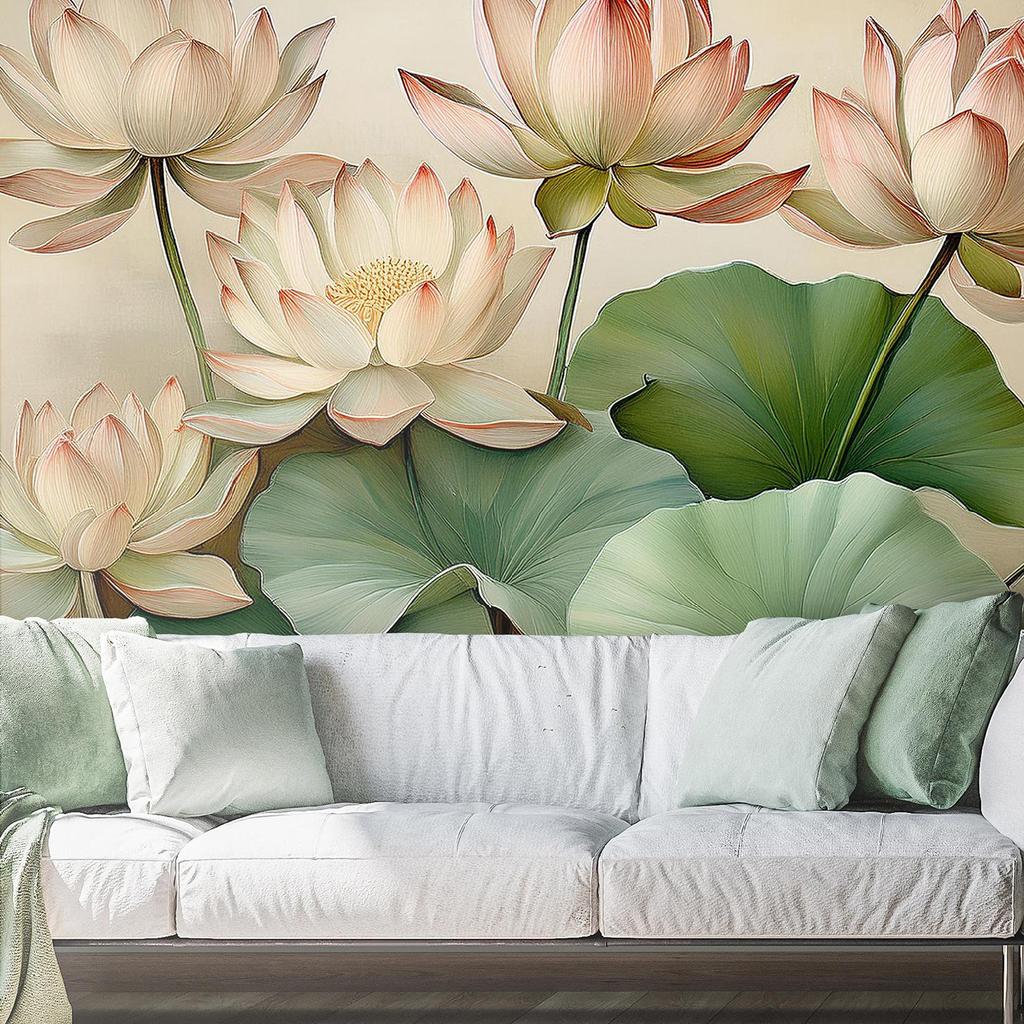 Wallpaper Leaf Lilies Flowers