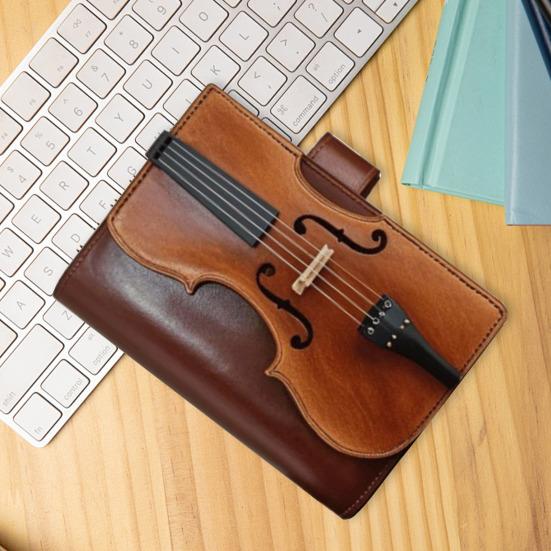 Винтажная тетрадь из искусственной кожи с дизайном музыкальных нот, ретро-журнал, музыкальный подарок для музыкантов, коллекционеров