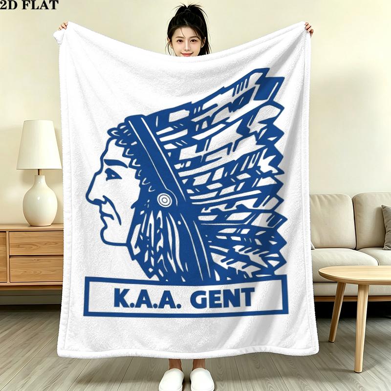 Фланелевое одеяло Kaa Gent Print, Высококачественное, Удобное для всех сезонов, Декор для дома, Тепло и уют, Идеально для рождественских подарков
