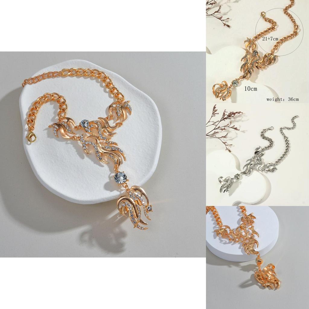 Modern Alloy Water Diamond Geometric Hand Accessory For Women Spring Gift