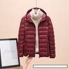 Fashion Female Cold Jacket Women Winter Light White Duck Down Jacket Slim Puffer Jacket Portable Windproof Down Coat