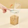 Герметичный контейнер для хранения продуктов с крышкой, пластиковый, штабелируемый, прозрачный, органайзер для кухонного шкафа для круп, закусок, муки, сахара, кофе, спагетти