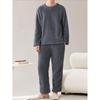 Мужской фланелевый домашний костюм (Топ + брюки)