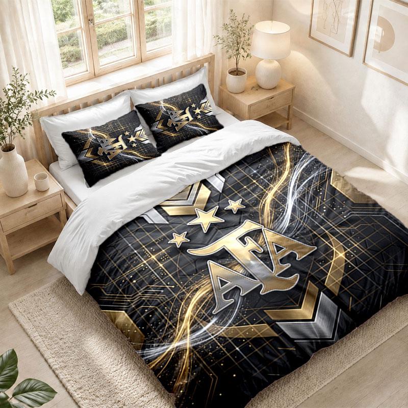 Bedding Set 1 Duvet Cover 2 Pillowcases Argentina Football Print Bedroom Home Decoration