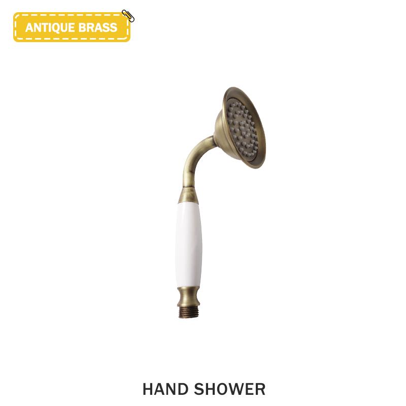 Нержавеющая сталь роскошная античная бронзовая ручная душевая лейка с держателем для душа 1,5 м шланг аксессуары для ванной комнаты душевая лейка