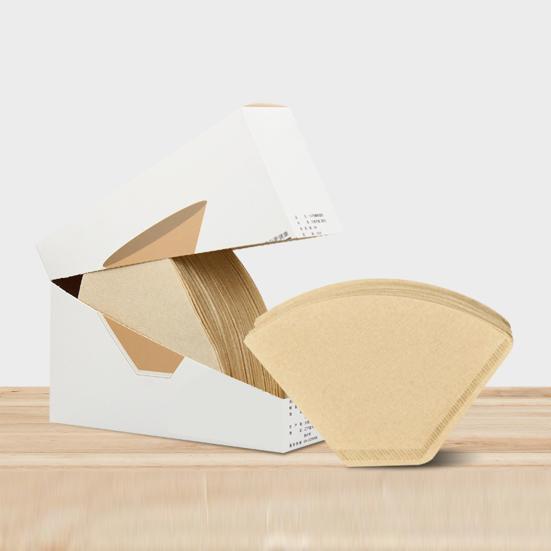 100 шт. конусный фильтр для кофе, утолщенный пищевой фильтр с безопасным краем, прессованный из тонкой бумаги, оригинальный фильтр-мешок из древесной массы