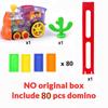 Electric Automatic Laying Domino Brick Train Building Blocks Rocket Toys For Children Colorful Domino Game Educational Toys Gift