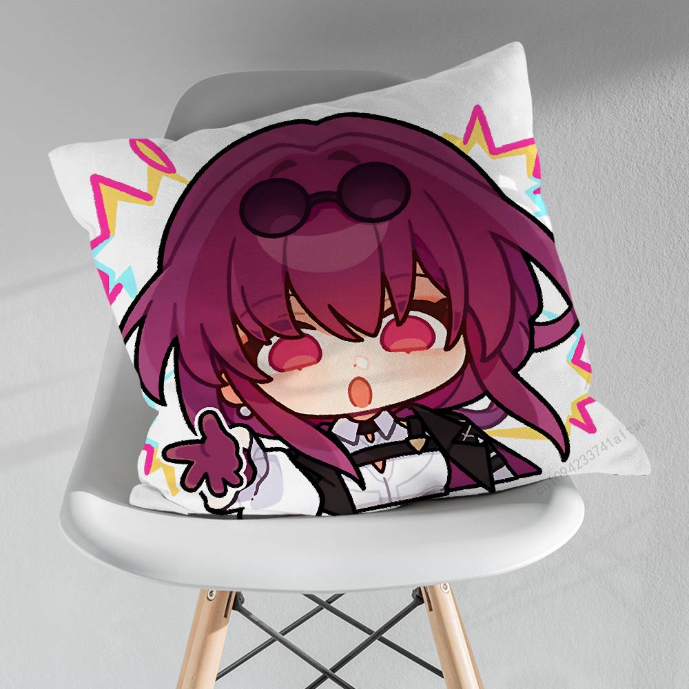 HHonkai Star Rail KKafka Various Sizes Square Pillow Case For Car Home Bedchamber Decor Birthday Gift