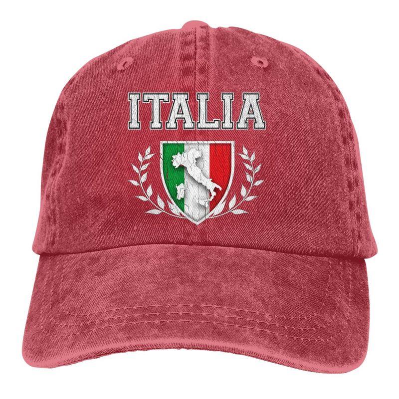 Italia Italy Italian Flag Boutique Baseball Cap Unisex Print Asjustable Hip Hop Fashion Cool Snapback Hats Black
