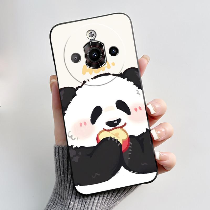 For ZTE Nubia Focus Pro 5G Case Z2351N Luxury Cute Heart Rabbit Soft TPU Silicon Matte Black Phone Casing Shockproof Back Cover