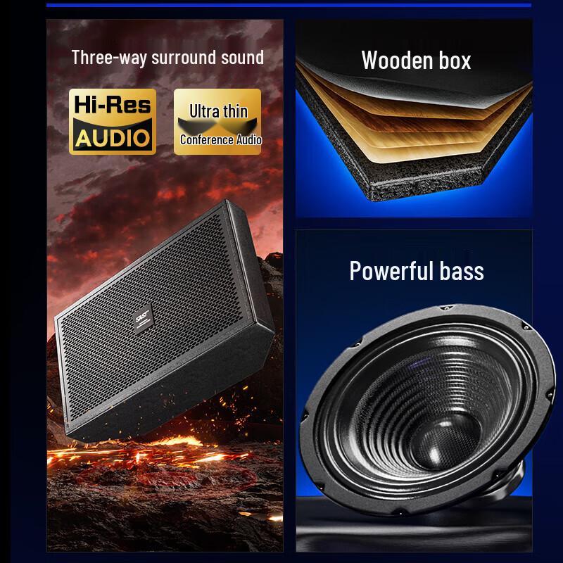 SAST Ultra-thin Conference Audio System with Wireless Microphones CN plug (adapter included)