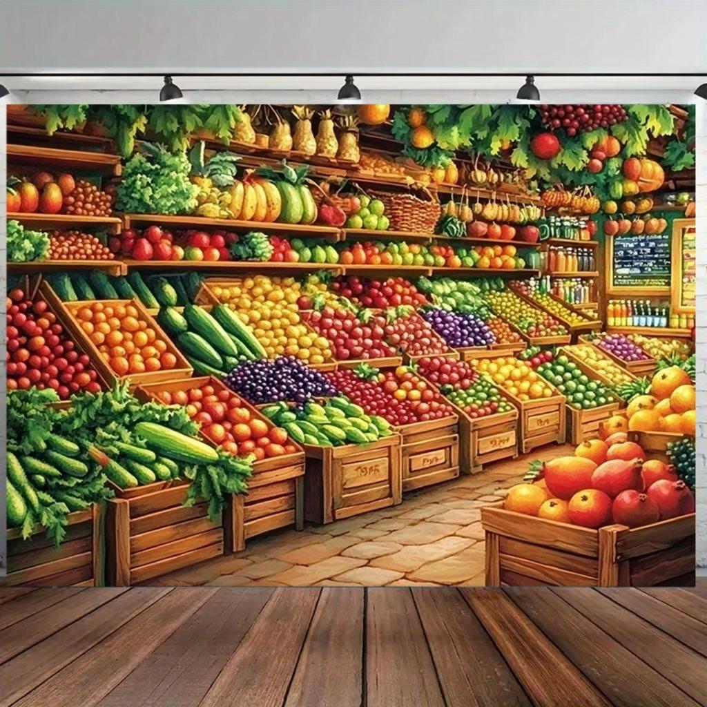 1pc Scene Backdrop - Durable Decor For Birthday Wedding Christmas Indoor Outdoor Party Print Lightweight Holiday Decor Party Wall Decor