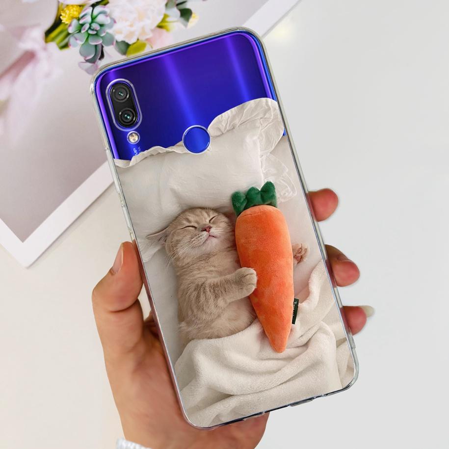 For Xiaomi Redmi Note 7 Case Flower Butterfly Clear Silicone Cover For Redmi Note 7 Pro Note7 Bumper Redmi 7 7A Shockproof Funda