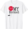 Fashion Casual Mickey Mouse Balloon It's My Birthday T-Shirt T-Shirt
